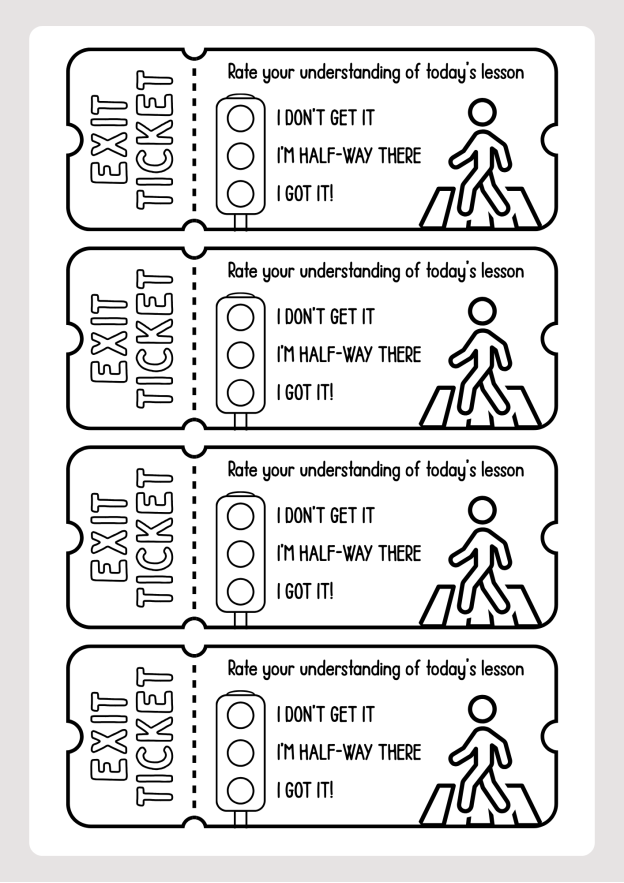 Student exit ticket in black and white traffic style.png